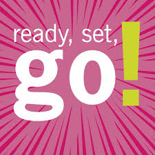 Pink graphic that says Ready, Set, Go!! to inspire the start of your new cookie business